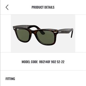 RAY-BAN | Original Wayfarer | Tortoise and Green Lenses